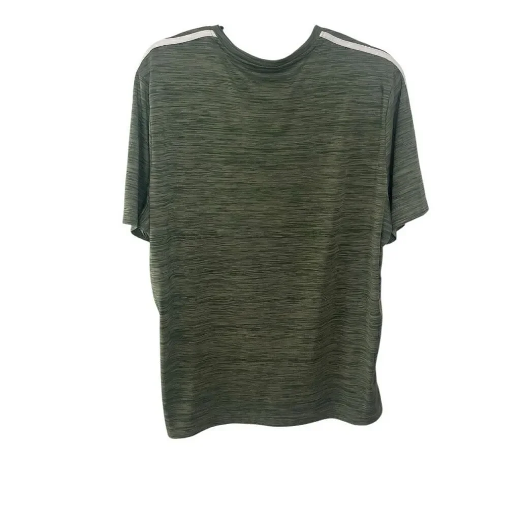 Adidas Primegreen Aeroready Men’s XL Green Short Sleeved Shirt Workout Running
